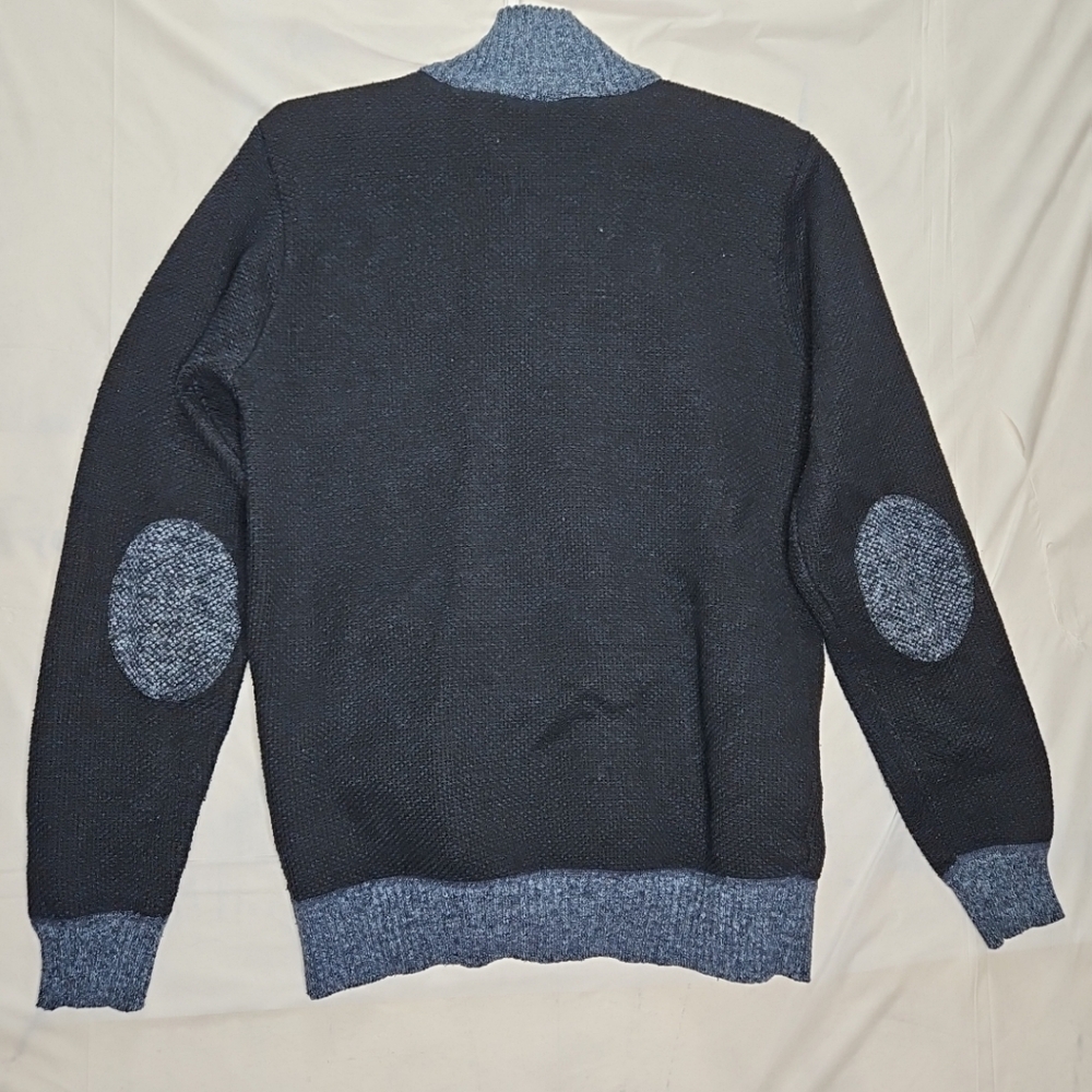 🛍 Vintage Knitwear Usicon Men Navy Blue Cardigan Sweater Dress Sweater L - Picture 9 of 14